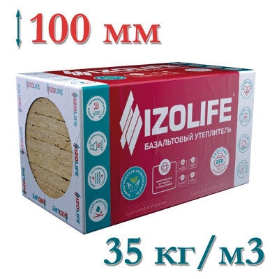 УТЕПЛИТЕЛЬ IZOLIFE Л35 100мм (4.32м2)