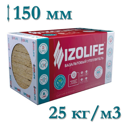 Утеплитель IZOLIFE LIGHT 150 мм (2.88 м²) 
